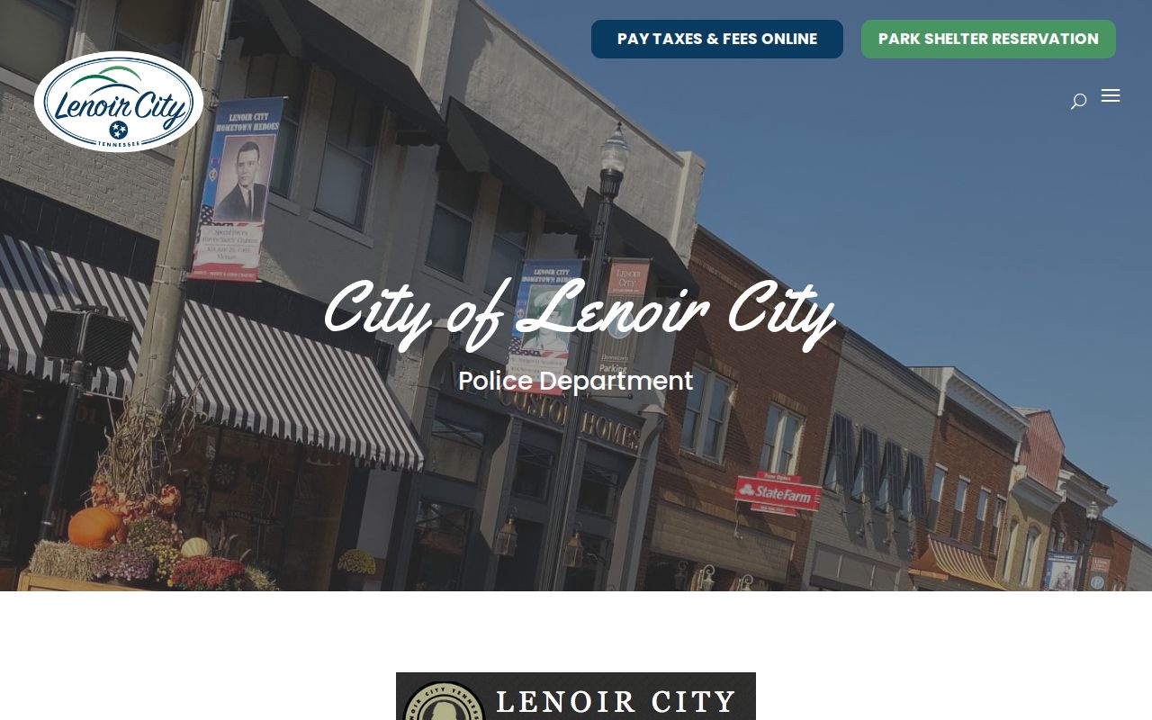 Lenoir City Police Department contact for Loudon County arrest records